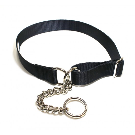 Webbing Collar, Easy-Fit No Buckle, Black