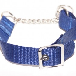 Webbing Collar With Buckle, Blue