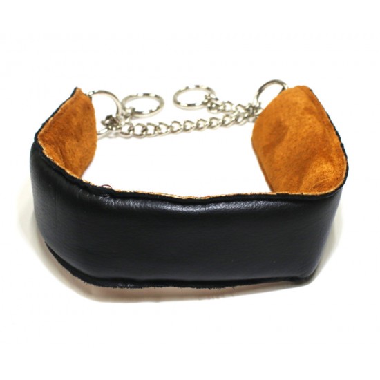 Black Leather Puppy Collar