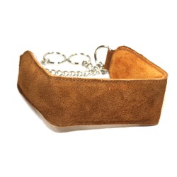 Brown Suede Puppy Collar