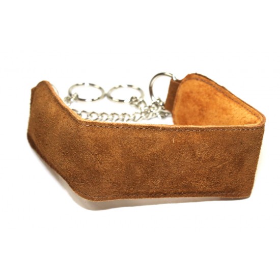 Brown Suede Puppy Collar