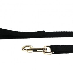 10m Soft Cotton Recall Lead, 20mm Wide, Black