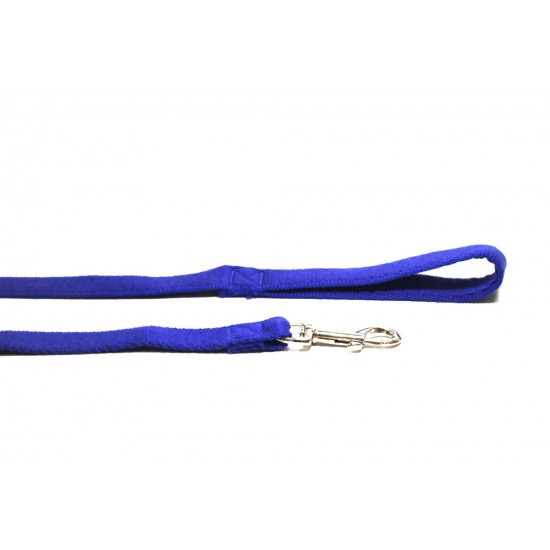 10m Soft Cotton Recall Lead, 20mm Wide, Blue