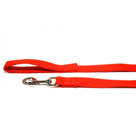 10m Soft Cotton Recall Lead, 25mm Wide, Red